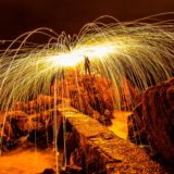 Steel wool in Cala Canyet